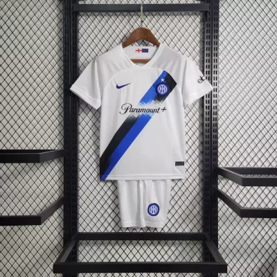 Kids' Kit Soccer Jersey Suit Inter de Milao II 23/24 - White