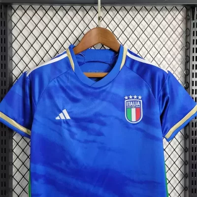 Alternative view of Kids' Kit Soccer Jersey Suit Italia I 2023/24 - Blue