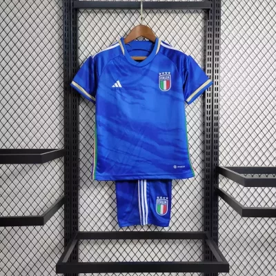 Kids' Kit Soccer Jersey Suit Italia I 2023/24 - Blue