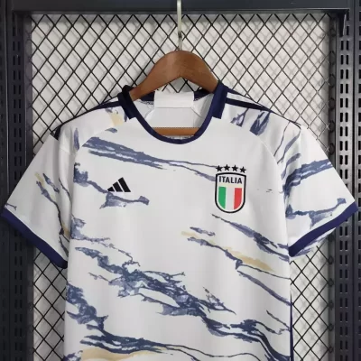Alternative view of Kids' Kit Soccer Jersey Suit Italia II 2023/24 - White/Off-White