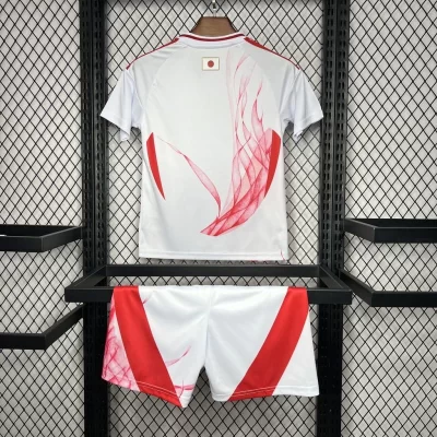 Alternative view of Kids' Kit Soccer Jersey Suit Japao Y-3 II 2024/25 - White and Red