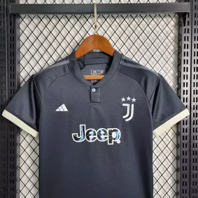 Alternative view of Kids' Kit Soccer Jersey Suit Juventus III 23/24 - Black
