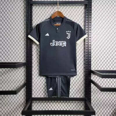 Kids' Kit Soccer Jersey Suit Juventus III 23/24 - Black