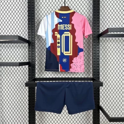 Alternative view of Kids' Kit Soccer Jersey Suit Lionel Messi 25/26 Mix Barca Argentina PSG Inter Miami