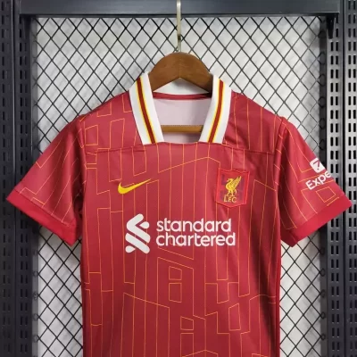 Alternative view of Kids' Kit Soccer Jersey Suit Liverpool I 24/25 - Red
