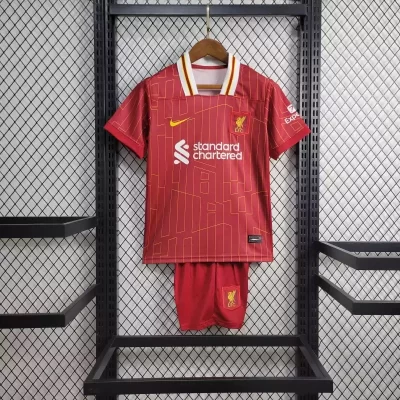 Kids' Kit Soccer Jersey Suit Liverpool I 24/25 - Red