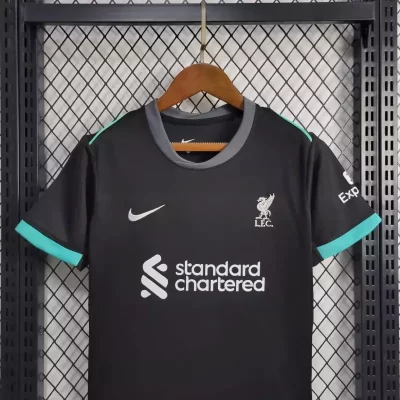 Alternative view of Kids' Kit Soccer Jersey Suit Liverpool II 24/25 - Black