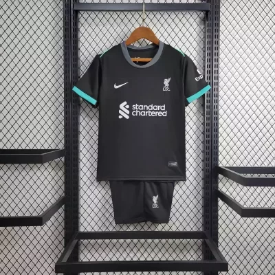Kids' Kit Soccer Jersey Suit Liverpool II 24/25 - Black