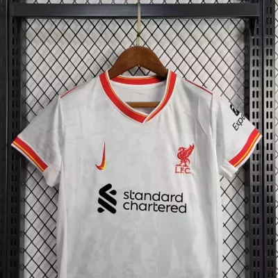 Alternative view of Kids' Kit Soccer Jersey Suit Liverpool III 24/25 - White