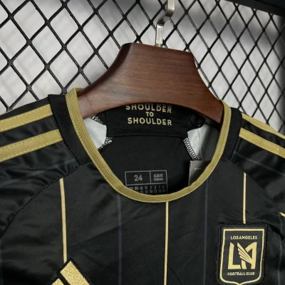 Kids' Kit Soccer Jersey Suit Los Angeles FC I 24/25 - Black and Gold - Image 4