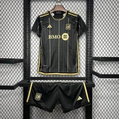 Kids' Kit Soccer Jersey Suit Los Angeles FC I 24/25 - Black and Gold