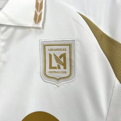 Kids' Kit Soccer Jersey Suit Los Angeles FC II 25/26 - White and Gold - Image 4