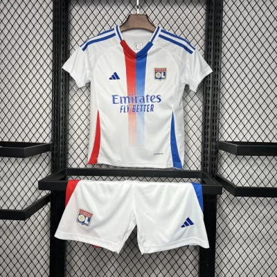Kids' Kit Soccer Jersey Suit Lyon I 24/25 - White