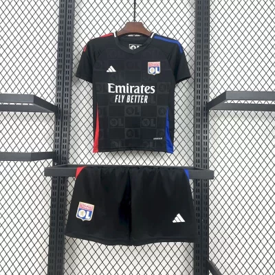 Kids' Kit Soccer Jersey Suit Lyon II 24/25 - Black