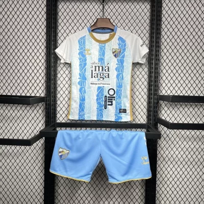 Kids' Kit Soccer Jersey Suit Malaga I 24/25 - Blue and White