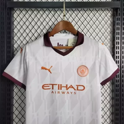 Alternative view of Kids' Kit Soccer Jersey Suit Manchester City II 23/24 - Off-White