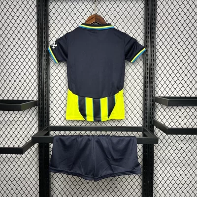 Alternative view of Kids' Kit Soccer Jersey Suit Manchester City II 24/25 - Yellow and Black