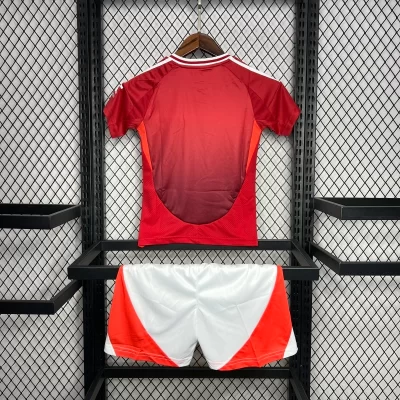 Alternative view of Kids' Kit Soccer Jersey Suit Manchester United I 24/25 - Red and White