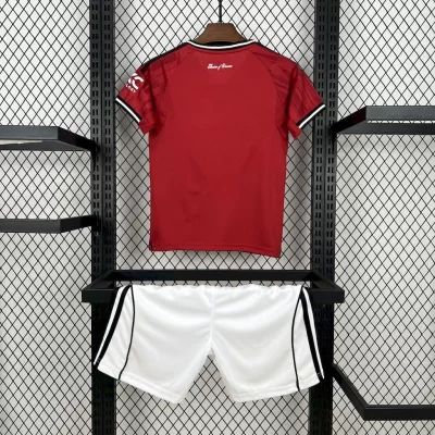 Alternative view of Kids' Kit Soccer Jersey Suit Manchester United I 25/26 - Red and White