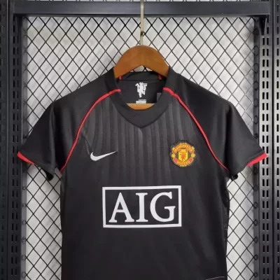 Alternative view of Kids' Kit Soccer Jersey Suit Manchester United II 07/08 - Black