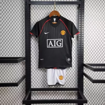 Kids' Kit Soccer Jersey Suit Manchester United II 07/08 - Black