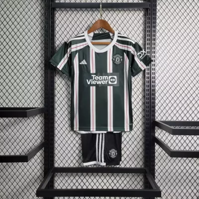 Kids' Kit Soccer Jersey Suit Manchester United II 23/24 - Dark Green
