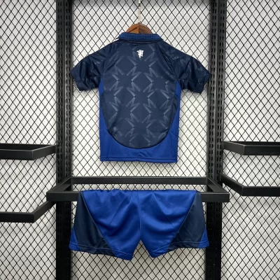 Alternative view of Kids' Kit Soccer Jersey Suit Manchester United II 24/25 - Blue
