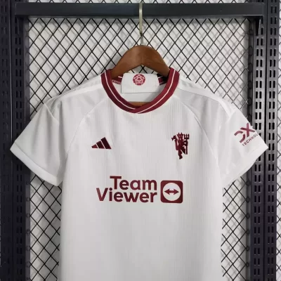 Alternative view of Kids' Kit Soccer Jersey Suit Manchester United III 23/24 - White
