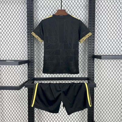 Alternative view of Kids' Kit Soccer Jersey Suit Mexico 2025/26 - Black and Gold