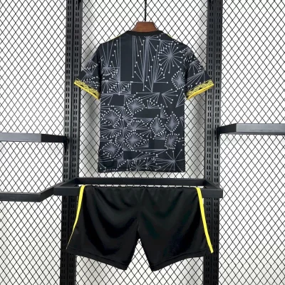 Alternative view of Kids' Kit Soccer Jersey Suit Mexico 2025/26 - Black and Gold