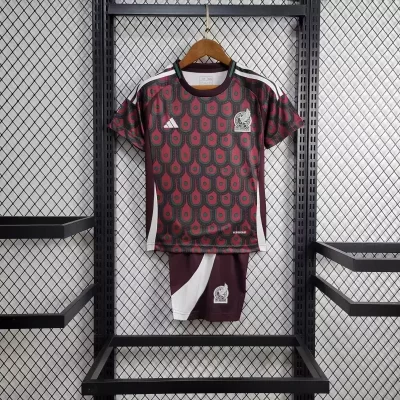 Kids' Kit Soccer Jersey Suit Mexico I 2024/25 - Grena