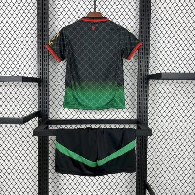Alternative view of Kids' Kit Soccer Jersey Suit Milan Co-Branded 25/26 - Black and Green