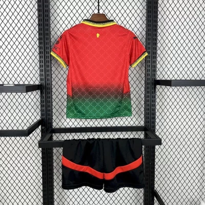 Alternative view of Kids' Kit Soccer Jersey Suit Milan Co-Branded 25/26 - Red and Green