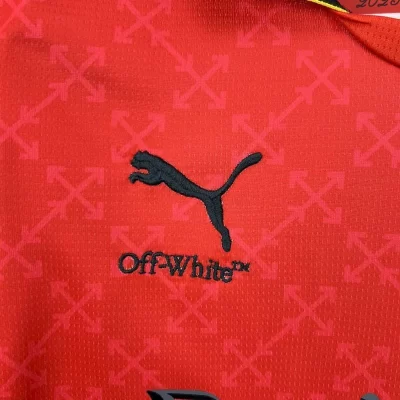 Kids' Kit Soccer Jersey Suit Milan Co-Branded 25/26 - Red and Green - Image 3