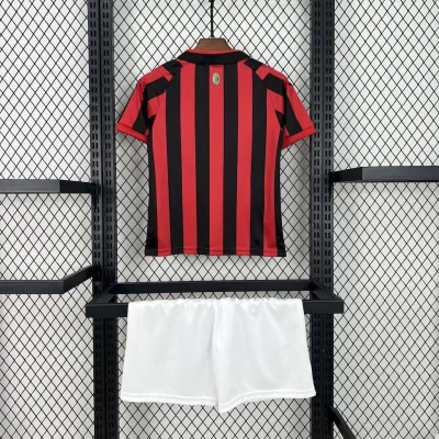 Alternative view of Kids' Kit Soccer Jersey Suit Milan Edicao 125 Anos 24/25 - Red and Black