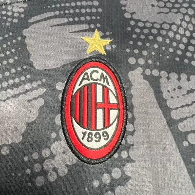 Kids' Kit Soccer Jersey Suit Milan Goalkeeper 24/25 - Black - Image 4