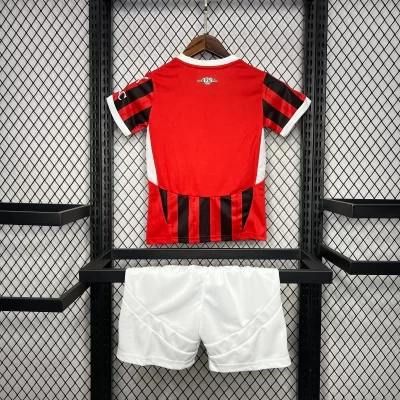Alternative view of Kids' Kit Soccer Jersey Suit Milan I 24/25 - Red and Black