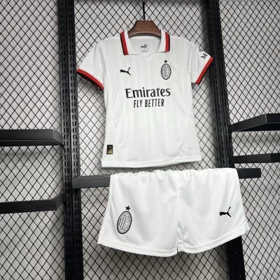 Kids' Kit Soccer Jersey Suit Milan II 24/25 - White - Image 3