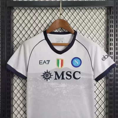 Alternative view of Kids' Kit Soccer Jersey Suit Napoli II 23/24 - White