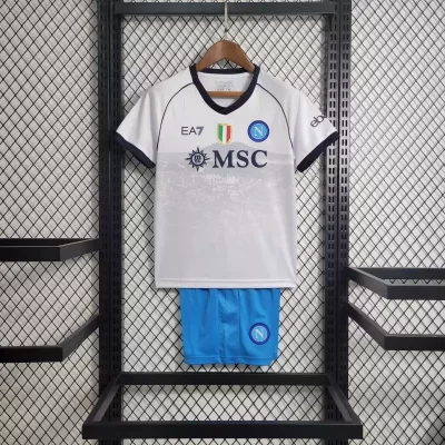 Kids' Kit Soccer Jersey Suit Napoli II 23/24 - White