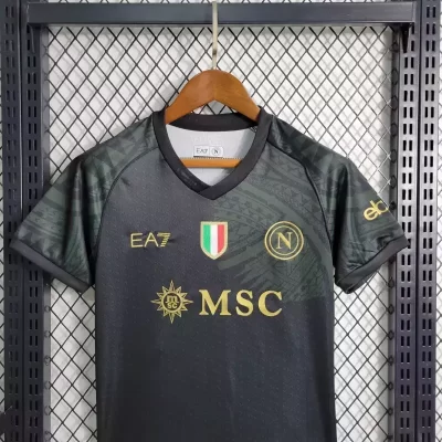 Alternative view of Kids' Kit Soccer Jersey Suit Napoli III 23/24 - Black