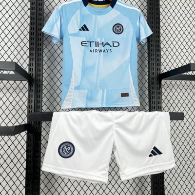 Kids' Kit Soccer Jersey Suit New York City I 25/26 - Blue and White - Image 3