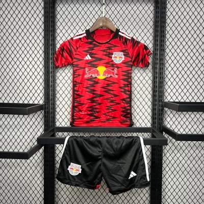 Kids' Kit Soccer Jersey Suit New York Red Bulls II 24/25 - Red and Black