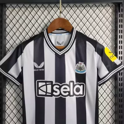 Alternative view of Kids' Kit Soccer Jersey Suit Newcastle I 23/24 - Black and White