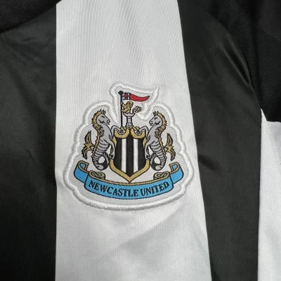 Kids' Kit Soccer Jersey Suit Newcastle I 24/25 - White and Black - Image 4