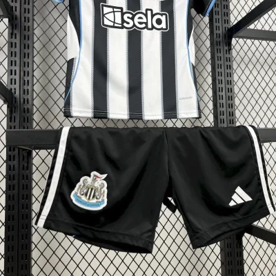 Kids' Kit Soccer Jersey Suit Newcastle I 25/26 - White and Black - Image 3