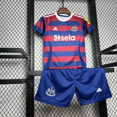 Kids' Kit Soccer Jersey Suit Newcastle II 24/25 - Blue and Red - Image 3