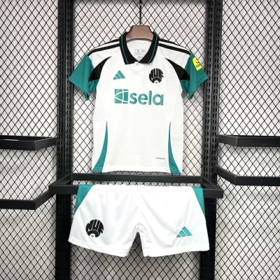 Kids' Kit Soccer Jersey Suit Newcastle III 24/25 - White and Green