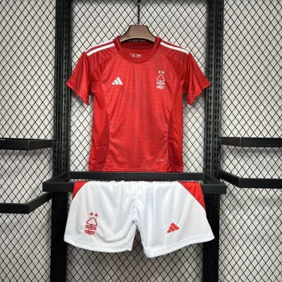 Kids' Kit Soccer Jersey Suit Nottingham Forest I 24/25 - Red and White