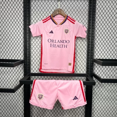 Kids' Kit Soccer Jersey Suit Orlando City II 24/25 - Pink